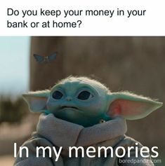 When your bank balance is just a concept, not a number. 😂 #BrokeLife #Relatable Doug Funnie, Money Meme, Yoda Meme, Yoda Funny, Meme Page, Sarcasm Only, Spend Money, Good Listener, Sarcasm Humor