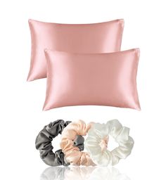 ~Note: COLORS OF SCRUNCHIES MAY VARY AS PER AVAILABILITY!! ~Disclaimer: COLOR OF PILLOW COVER MAY BE SLIGHTY DUE TO PHOTOGRAPHY!! Indulge in the ultimate luxury with our Satin Pillow Cover with Scrunchies set. Crafted from high-quality satin fabric, these pillow covers not only provide a silky-smooth surface for your skin and hair to glide on, reducing friction and preventing breakage, but also offer a touch of elegance to your bedroom decor. The package includes matching scrunchies that are gen Bed Pillow Cover, Silk Bed, Bed Pillow Covers, Satin Pillow, Silk Bedding, Bed Pillow, Makeup Items, Satin Silk, Satin Fabric