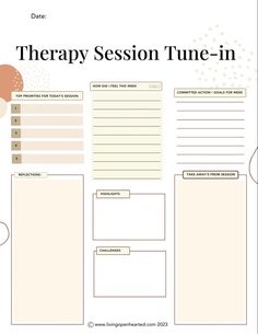 Second Therapy Session, Pre And Post Therapy Notes, What To Work On In Therapy, Therapist Note Template, Therapist Notes Template, Pre Post Therapy Reflections, Therapy Note Taking, Therapy Session Notes Template, Prepare For Therapy Sessions