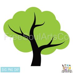 a tree with no leaves on it and the words svg png dxf