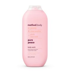 Method Body Body Wash Pure Peace 18 FL Oz 532 Ml. Method Body Wash Pure Peace, Method Body Pure Peace, Preppy Body Wash, Method Bodywash, Method Body Wash, Soap Method, Shower Essentials, Best Body Wash, Ios Emoji