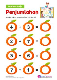 the learning activity for children to learn how to count numbers from 1 to 10 with an orange