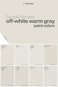 the best off - white warm gray paint colors