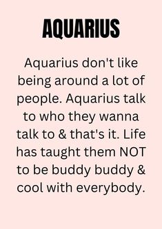 the words aquarius are written in black and white on a pink background with an image of