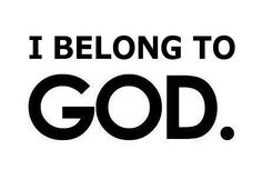 the words i belong to god are black and white