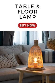 the table and floor lamp is on sale now