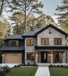 New England charm meets modern living in this beautiful single-family home. Perfect for those seeking wellness and a fashionable lifestyle. Dark Home Exterior, Wellness Fashion, Luxury Farmhouse, Home Exteriors, Modern Colonial, Townhouse Designs, Dark Home, Country Charm