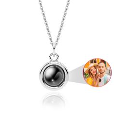 PRICES MAY VARY. 💞Unique Custom Photo Necklace: This personalized picture necklace will be a special gift for you and your loved ones, show how much you love her. Choose your favorite necklace color and add your photos, we will create a simple and elegant projection necklace for you. Simple and elegant, aesthetically pleasing to the eye, tt's unique and can be worn every day. ✨Photo Projection Pendant Necklace: A customized picture necklace for anything you love in life. Carry your photo hidden Black Necklace For Birthday And Mother's Day Gift, Necklace With Picture Inside, Love In Life, Keepsake Necklace, Customized Necklace, Projection Necklace, Picture Locket, Picture Necklace, Picture Pendant