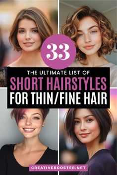 Natural 4C Hairstyles for Women with Short Hair Sideswept Hairstyle Medium Length, Thinning Hair Cuts, Short Hair Thinning Hair For Women, Short Hair Cuts For Fine Hair For Women, 2025 Short Hair Trends, Short Hairstyles For Thinning Hair Women, Short Fine Haircut, Trendy Short Hair Styles 2024, "bixie" Haircut Fine Hair