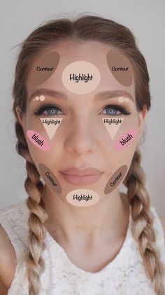 Teen Makeup, Contour Tricks, Easy Contouring, Obličejové Masky, Makeup Contouring, Contouring Makeup, Mekap Mata, Teenager Makeup, Makeup Tip