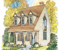 this is an artist's rendering of the cottage