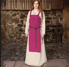 ⚔ TripleViking's Vintage Dress 🛡 Gender: Female 🛡 Note: No Belt 🛡 Material: Cotton 🛡 Components: Dresses 🛡 Special Use: Costumes 🛡 Source Countries: Europe and the United States 🛡 Source Type: Movie 🛡 Style: Viking 🛡 Product Type: Dress Description: What does this product symbolize? Apron Overdress with Laced Back Tunic Dress Faire Fair Party Carnival Halloween Viking Dress Channel your inner Viking with the Apron Overdress with Laced Back Tunic Dress, perfect for fairs, parties, carniv Viking Apron, Halloween Fest, Viking Dress, Carnival Halloween, Viking Clothing, Tunic Designs, Vestidos Vintage, Dress Robes, Dress Set