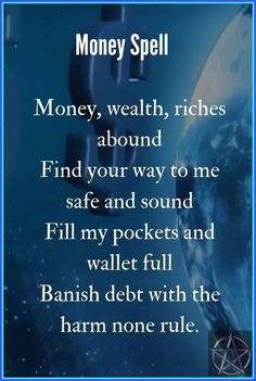 Money Spells Magic, Powerful Money Spells, Money Spells That Work, Money Spell