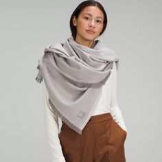 Scarf, Wrap, Or Blanketthere's No Wrong Way To Wear It. Lululemon Scarf, Fleece Neck Warmer, Lululemon Vinyasa Scarf, Button Scarf, Merino Wool Scarf, Chunky Scarves, Purple Scarves, Cashmere Wrap, Scarf Poncho