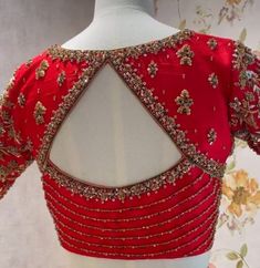 Handwork blouses made by us according to your saree or lehenga design . Measurements required and saree picture required. We can customise thread 🧵 colours , material colour according to your saree.  To send us your saree picture and measurements  Please connect with us on WhatsApp  Wa.me/9345458930. Red Bridal Aari Blouse, New Blouse Designs Work, Aari Work Blouse Red Colour, Wine Color Blouse Design, Red Colour Aari Work Blouse Design, Maroon Colour Blouse Design, Fancy Blouse Designs Latest, Maggam Work Blouse Designs Latest For Pattu Sarees Simple, Red Maggam Work Blouse Designs