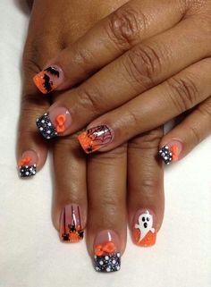 French Nail Halloween, Halloween Nails 2023 Trends, 2023 Halloween Nails, French Nails Halloween, Halloween Nails 2023, Halloween French Nails, Halloween Nails French, French Tip Halloween Nails, French Tip Halloween