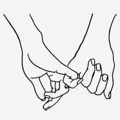 two hands holding each other with one hand on top of the other's finger