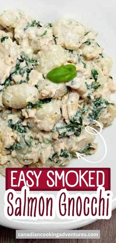 Smoked salmon gnocchi with spinach Salmon Gnocchi, Gnocchi With Spinach, Fancy Restaurants, Best Italian Recipes, Pleasing Everyone, Winter Recipes, Smoked Salmon, Tortellini, Sweets Recipes