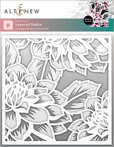 EXP Factors Stencil Layered Dahlia A & B Stencil Set Altenew Stencils, Craft Retreat, Embossing Paste, Altenew Cards, Ink Blending, Reusable Stencils, Blending Tools, Modeling Paste, Intro Video