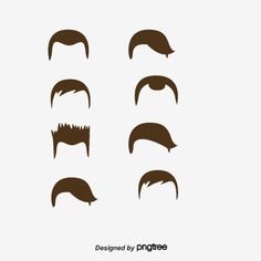 the different types of hair for men's face shapes, including long and short hair