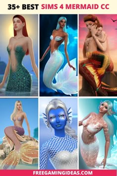 sims 4 mermaid cc Sims 4 Mermaid Cc, Mermaid Poses, Download Sims, Sims 4 Challenges, Sims 4 Traits, Cc Folder