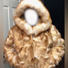 Multi Color Fur Coat. Size 4xl. 100% Fox Fur Streetwear Ideas, Fox Fur Coat, Fox Fur, Cream White, Limited Time, Fur Coat, Mens Jackets, Fox, Multi Color