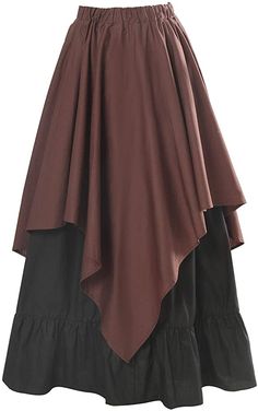 Ren Fair Layered Skirt, Medieval Skirt Sewing Pattern, Simple Ren Faire Outfit Plus Size, Renisance Fair Outfit, Ren Faire Skirt, Fantasy Skirt, Medieval Skirt, Skirt Outfits Ideas