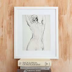 Artful Nude framed art print in Shaker White, size 11 x 14 Framed Sketches, The Art Of Life, Art Of Life, Lindsay Letters, Holiday Lettering, Art Student, Meaningful Art, Art Calendar, Art Community