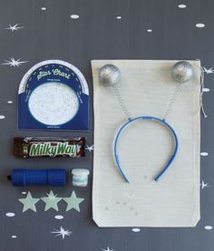 the items needed to make this diy christmas ornament craft are laid out on a table