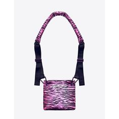 * Pink, Black * Animal Print * Zip Top Closure 9.5" Width, 9" Height, 1" Depth Pet Free & Smoke Free Environment. H&m Collaboration, Black Tiger, Embellished Bags, Black Tigers, Money Bag, Knitted Bags, Small Bags, Pink Black, Women's Bag