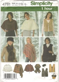 an image of women's sweaters and ponchles in knitting pattern