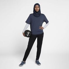 Hijab Workout Outfit, Nike Hijab, Aesthetic Outfits Hijab, Hijab Fashion Muslim