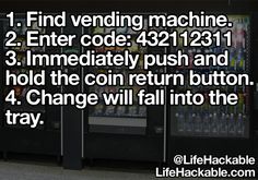 Life Hacks 3 Life hacks are for everyone (21 Photos) Vending Machine Hack, 1000 Lifehacks, Hack My Life, 1000 Life Hacks, Simple Life Hacks, Diy Life Hacks, Diy Life, The More You Know, Vending Machine