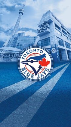 the toronto blue jackets logo is shown in front of a building with a sky background