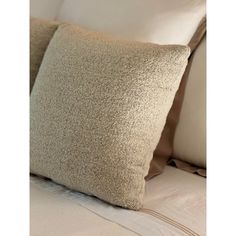 Ivory boucle pillows with a zipper. Polyester filled.  Price is for the pair Boucle Cushion, Sherpa Throw Pillow, Boucle Throw Pillows, Ivory Boucle Sofa, White Boucle Fabric, Pillows