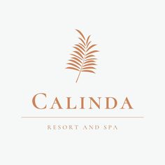 the logo for calinda resort and spa