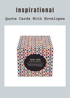 an image of a card game box with the words inspirational and colorful designs on it