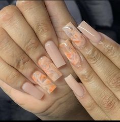 Summer Nails 2023 Natural, Mood Nail Designs, Nail Designs Black Women, Summer Nails Black Women, Brown Acrylic Nails, Acrylic Toe Nails, Ombre Acrylic Nails, Colored Acrylic Nails, Girly Acrylic Nails