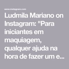 Ludmila Mariano on Instagram: "Para iniciantes em maquiagem, qualquer ajuda na hora de fazer um esfumado é bem vinda, não é?
O algodão no formato de círculo, se você dobrá-lo no meio, é ideal pra te ajudar a maquiar os olhos! 
Esses truques são super válidos e ajudam muito a melhorar a sua habilidade de se automaquiar.
Gostou da dica? Escreve nos comentários e também compartilha com suas amigas!" Instagram