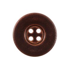 a brown button on a white background