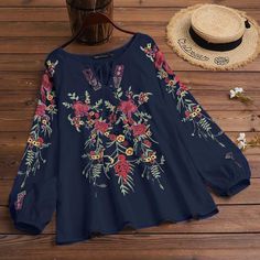 Package included:1 ShirtMaterial:95% Polyester+5% SpandexColors:White,NavySize:S,M,L,XL,2XL,3XL,4XL,5XLSleeve Length:Full SleeveNeckline:O-NeckPattern:Printing, FlowersThickness:ThinDecoration:Lace-upFeatures:Puff SleeveStyle:Leisure,Bohemian,Retro,EuropeSeason:Spring,Summer,AutumnOccasion:Family,Holiday,Employment,Travel Texas Style, Neck Lace, Family Holiday, Floral Printed, Long Sleeve Shirt, Sleeve Shirt, Long Sleeve Shirts, Floral Prints, Spring Summer