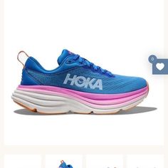 Hoka Bondi 8 All Aboard / Coastal Sky 6.5 Womens Excellent Like New Condition - I Wore Them Out Once Or Twice M To Try And Decided To Order A New Size. Bought For 165, Sold Out Color. Shoes Hoka, Hoka Bondi 8, Hoka One One, All Aboard, Athletic Shoes, Like New, Size 6, Women Shoes, Collage