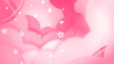 an abstract pink background with stars and circles