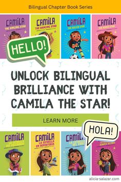 bilingual bilingual book series with an image of children's books