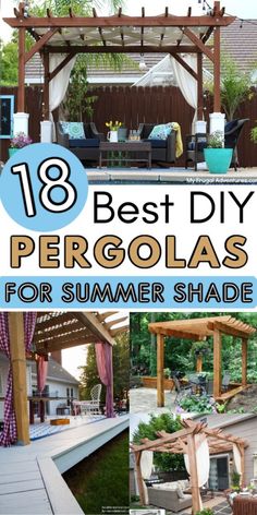 the top 10 best diy pergolas for summer shade in this backyard area