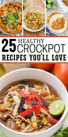 25 healthy crockpot recipes you'll love to make in the slow cooker