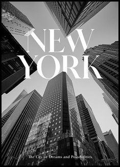 new york the city, dreams and possibilities book cover art print by mark blyth