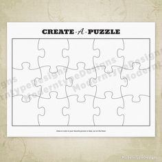 a puzzle piece with the missing pieces to make it easier for someone to put together