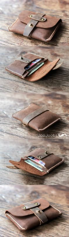 Desain Merek, Fotocamere Vintage, Hantverk Diy, Leather Credit Card Holder, Coin Purse Wallet, Handmade Leather Wallet, Leather Ideas, Leather Coin Purse, Credit Card Wallet