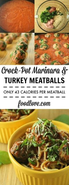 crock pot marinara and turkey meatballs are the perfect meal for busy nights